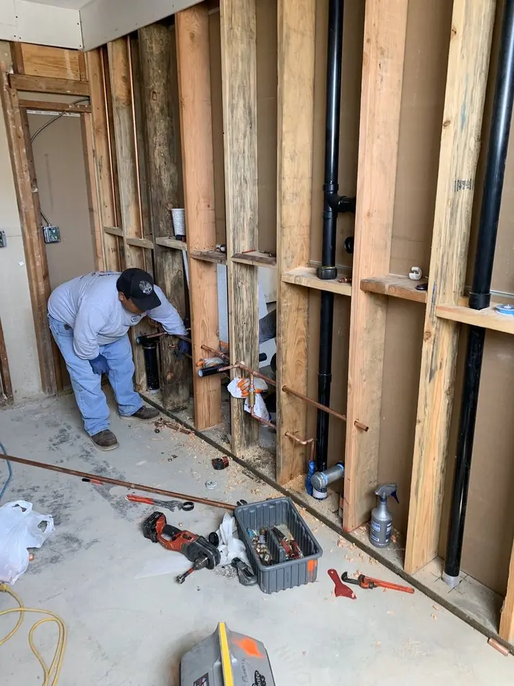 Commercial rough-in plumbing for Gas Line Repair in Easley